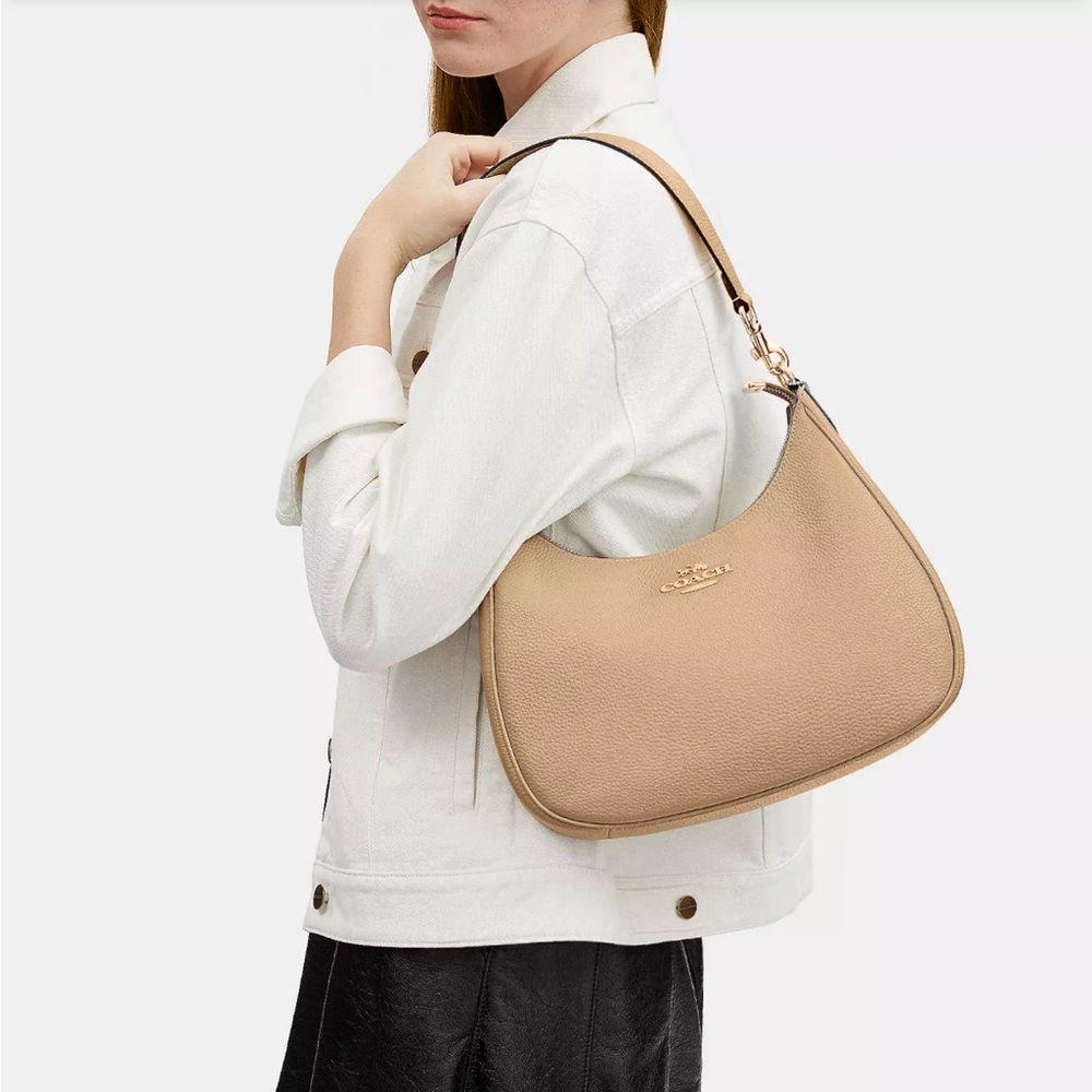 Gold And Tan Teri Coach Bag